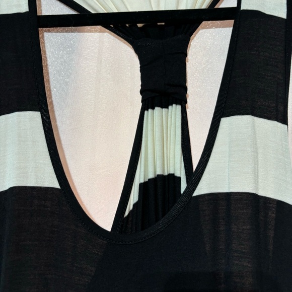Calvin Klein Black & White Cover Up Maxi Dress Size L/XL - Picture 6 of 16